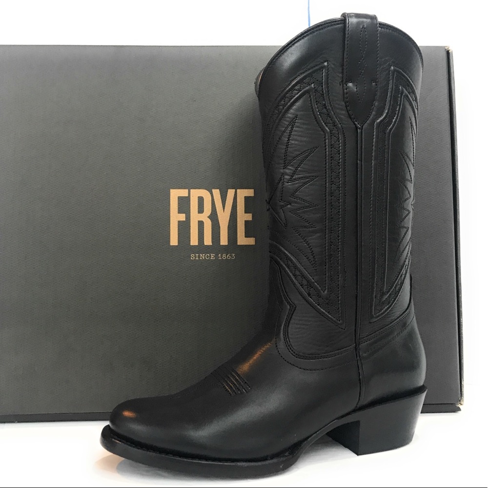 New Frye Rosaline Braid tall western boots